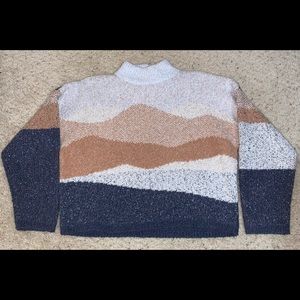 Universal Thread Desert Pattern Crop Sweater